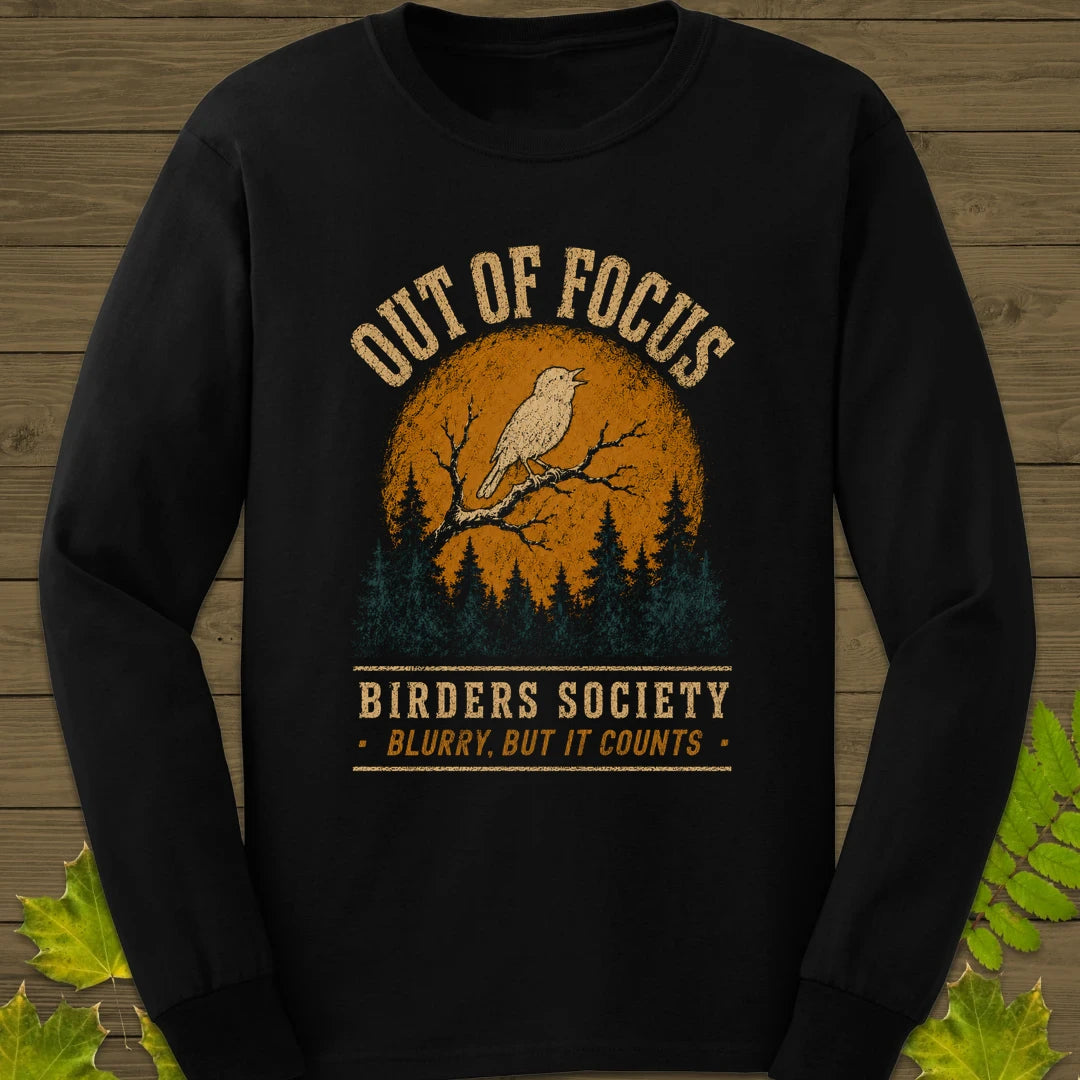 Blurry Focus Long Sleeve Black