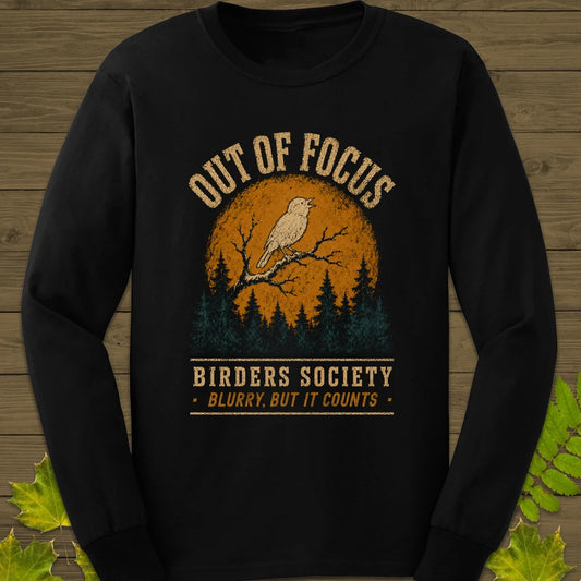Blurry Focus Long Sleeve Black