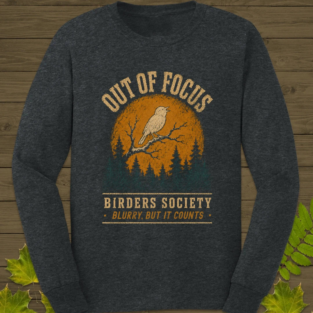 Blurry Focus Long Sleeve Dark Heather
