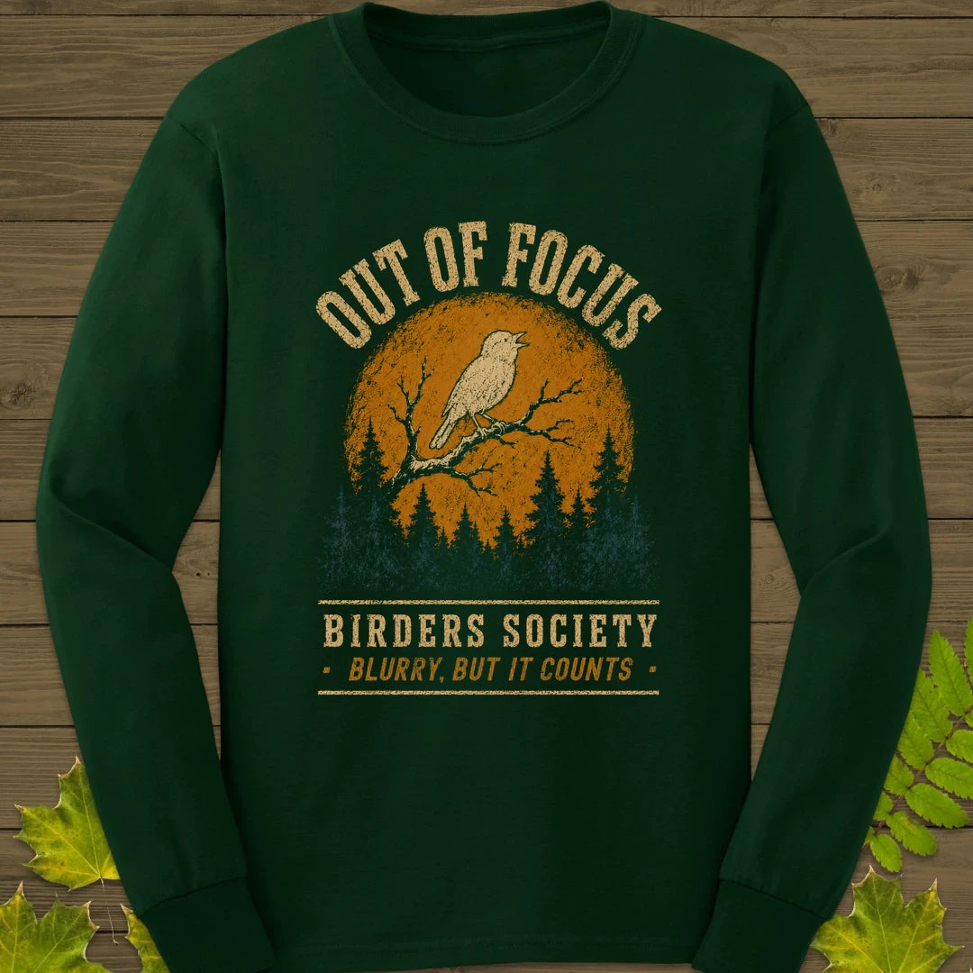 Blurry Focus Long Sleeve Forest Green
