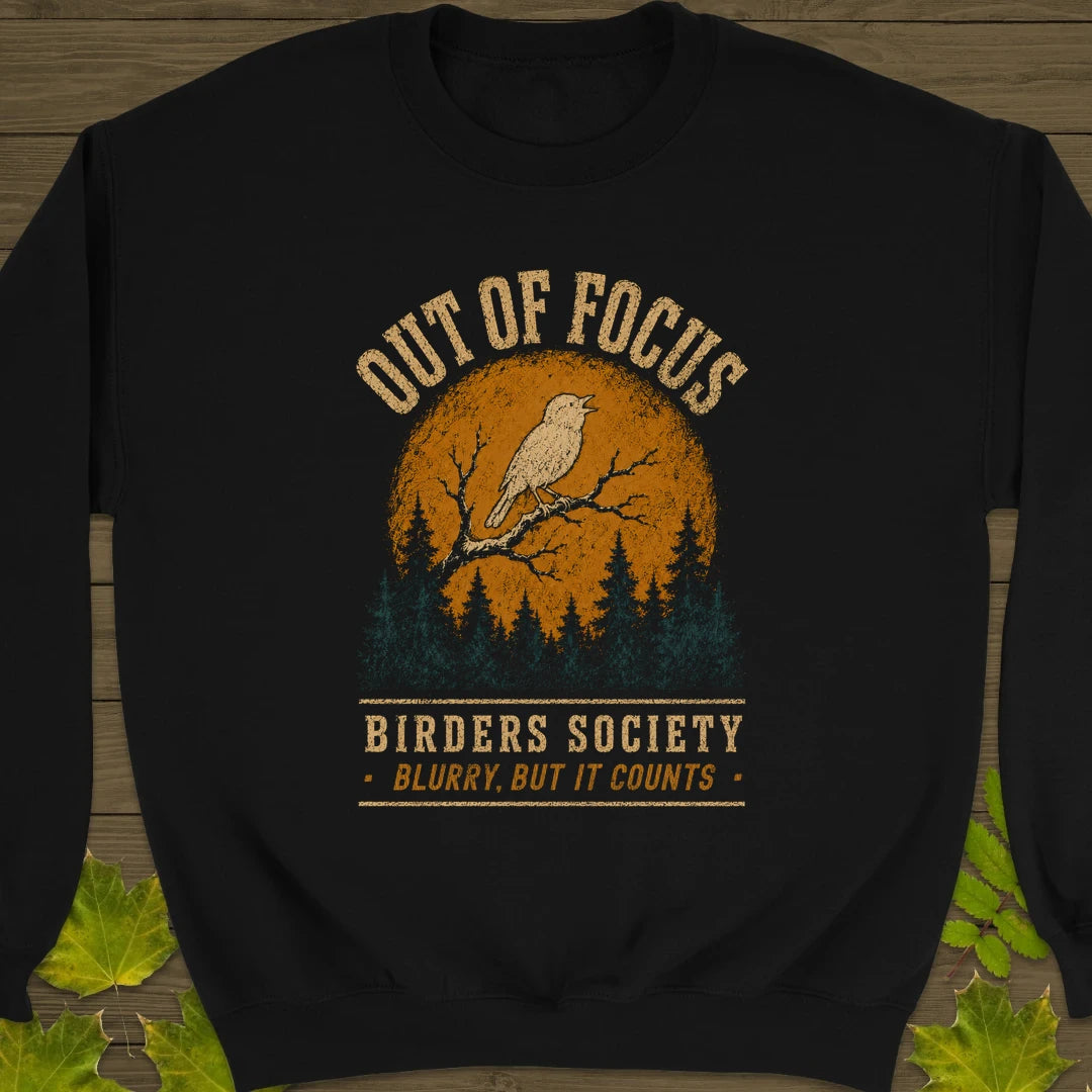 Blurry Focus Sweatshirt Black