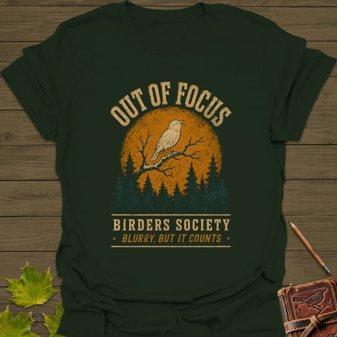Blurry Focus T-Shirt in Forest Green