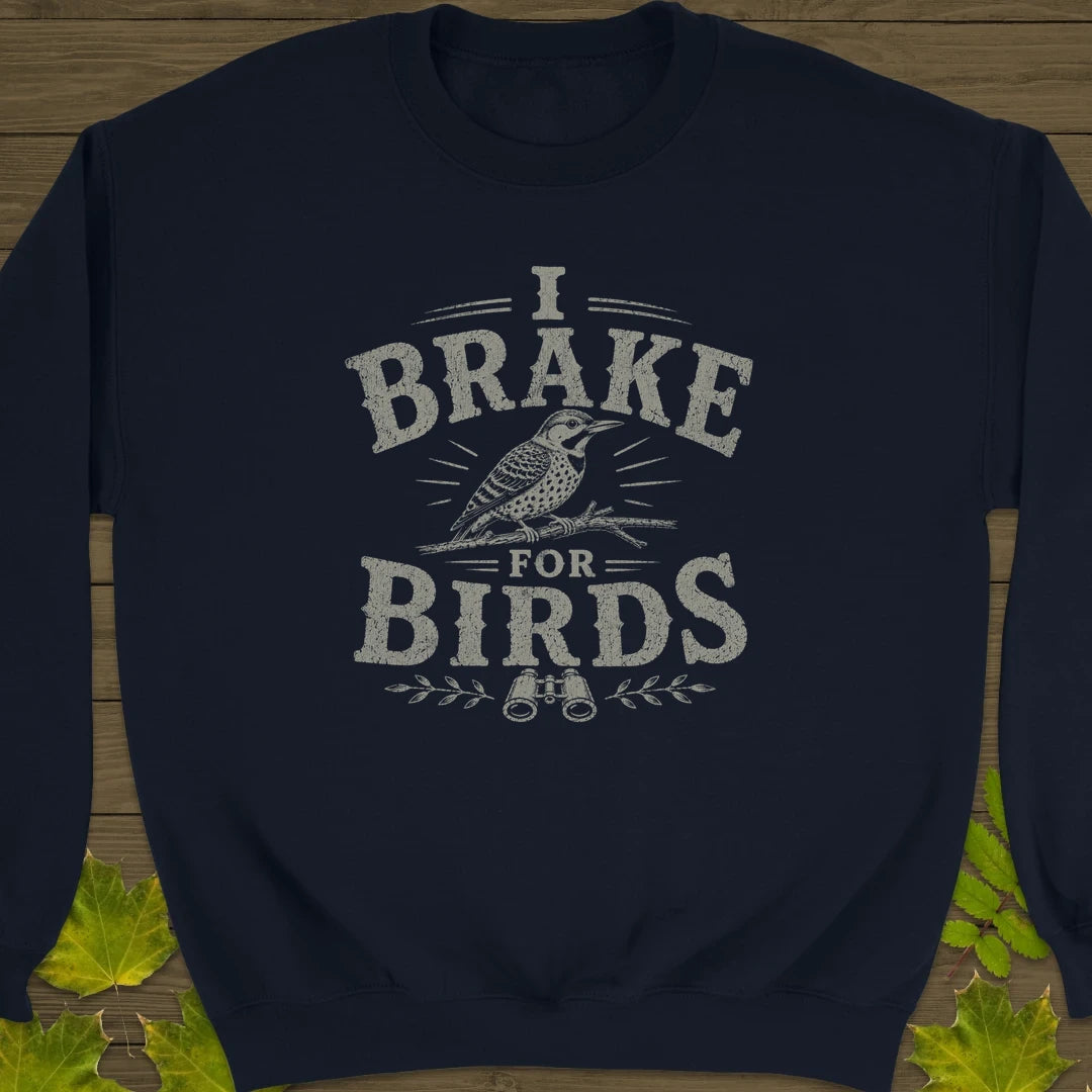 Brake For Birds Sweatshirt Navy