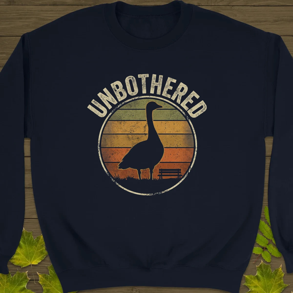 Unbothered Goose Sweatshirt Navy