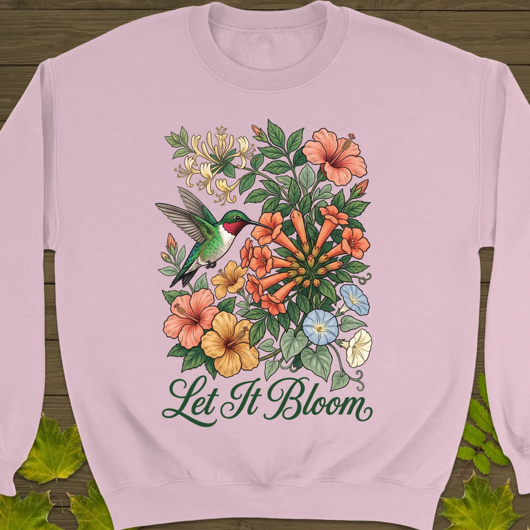 Let It Bloom Sweatshirt Light Pink