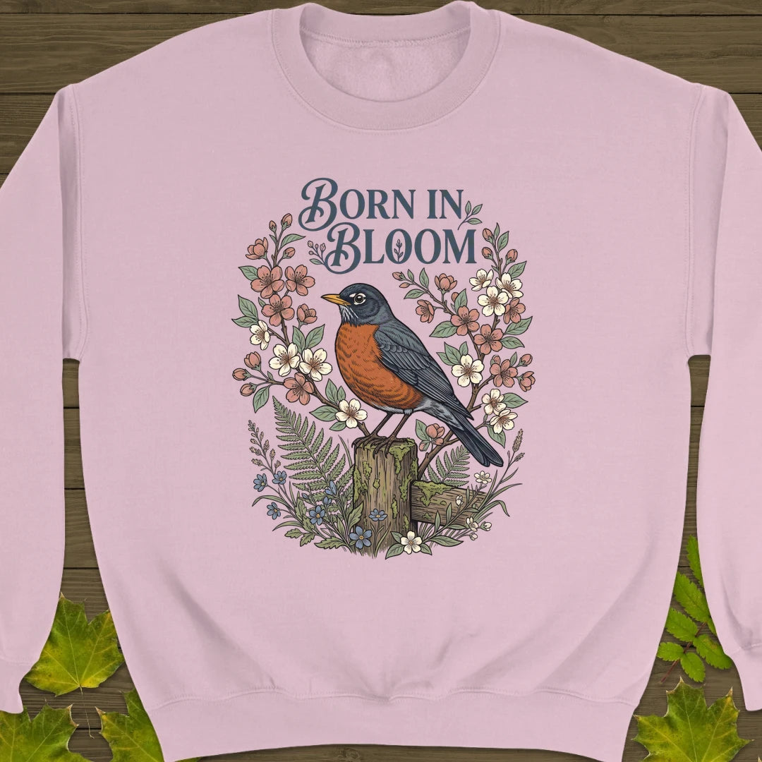 Born In Bloom Sweatshirt Light Pink