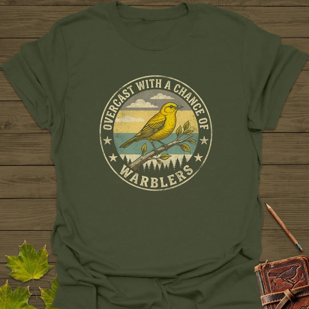 Chance Of Warblers T-Shirt Military Green