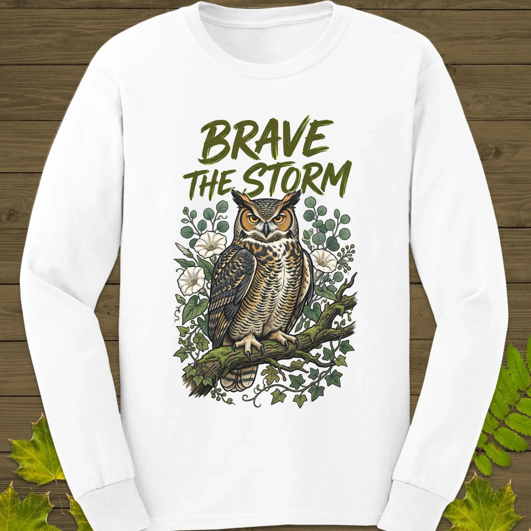 Brave The Storm Long Sleeve White