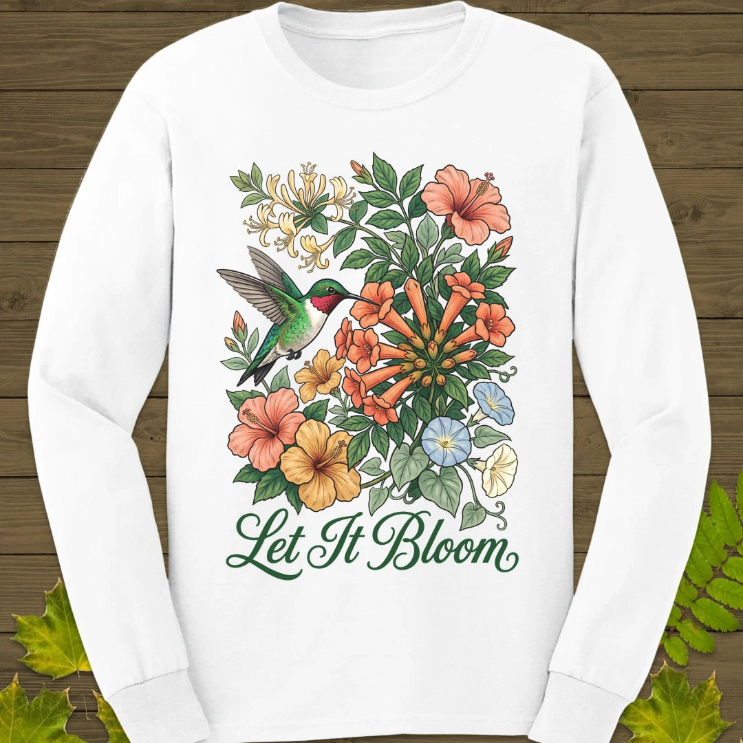 Let It Bloom Long Sleeve White