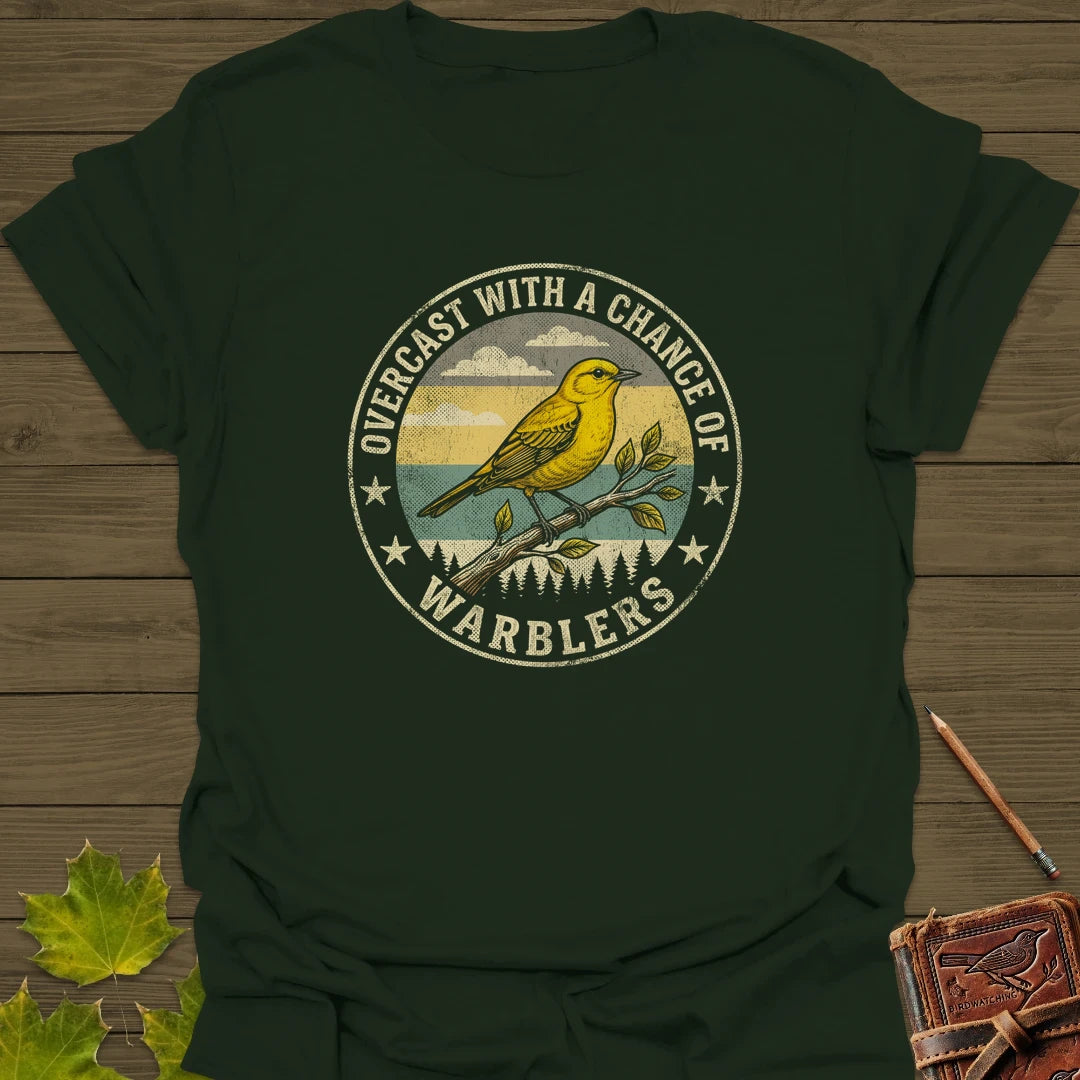 Chance Of Warblers T-Shirt Forest Green
