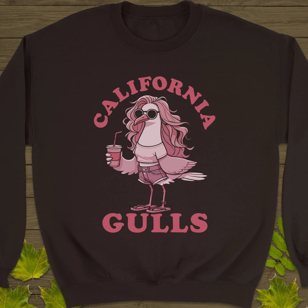 California Gulls Sweatshirt Dark Chocolate