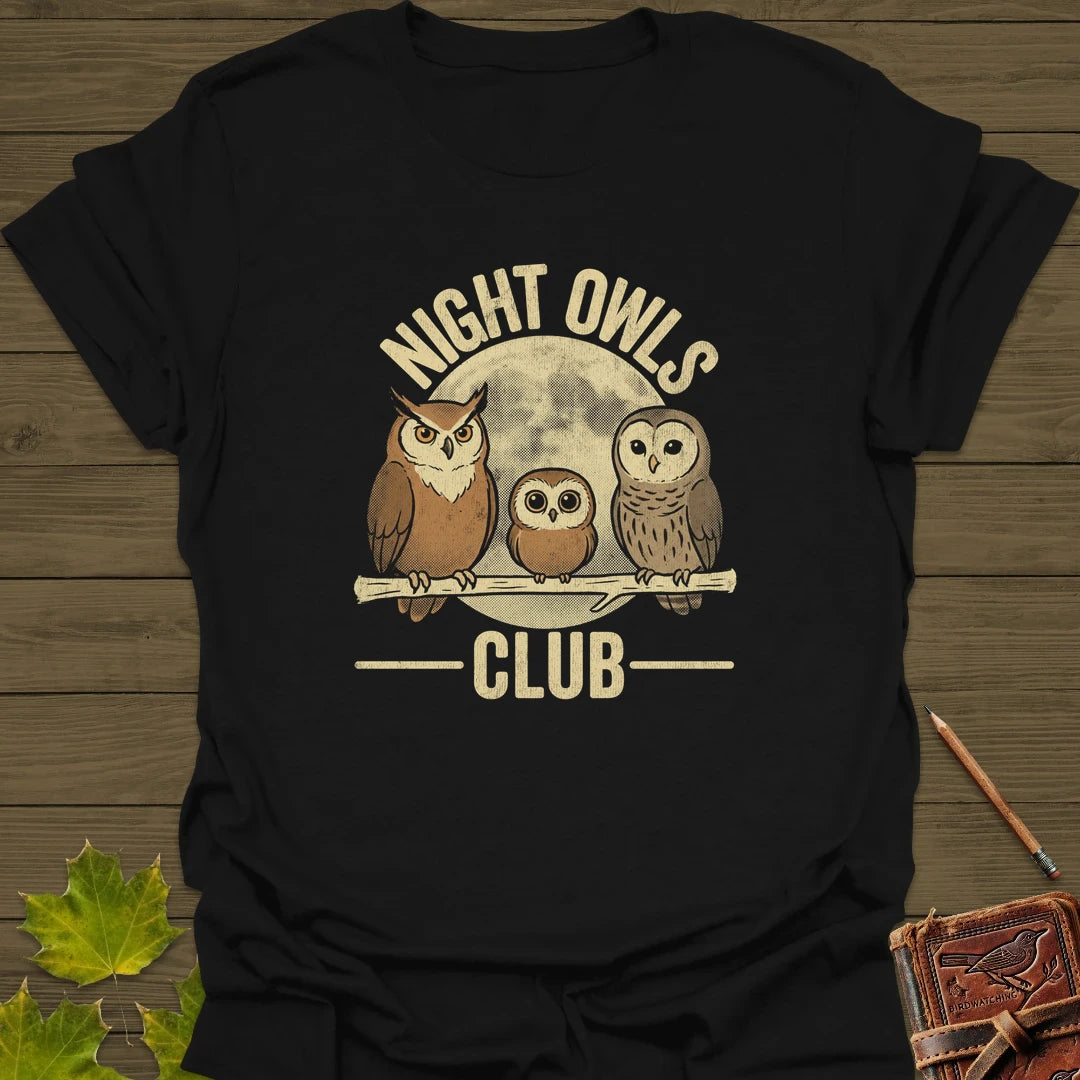 Night Owls Club T-Shirt Black