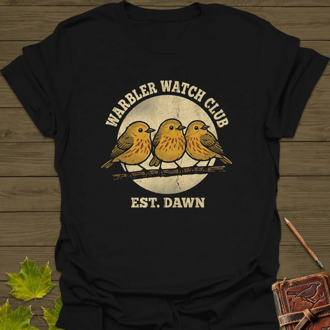 Warbler Watch Club T-Shirt Black