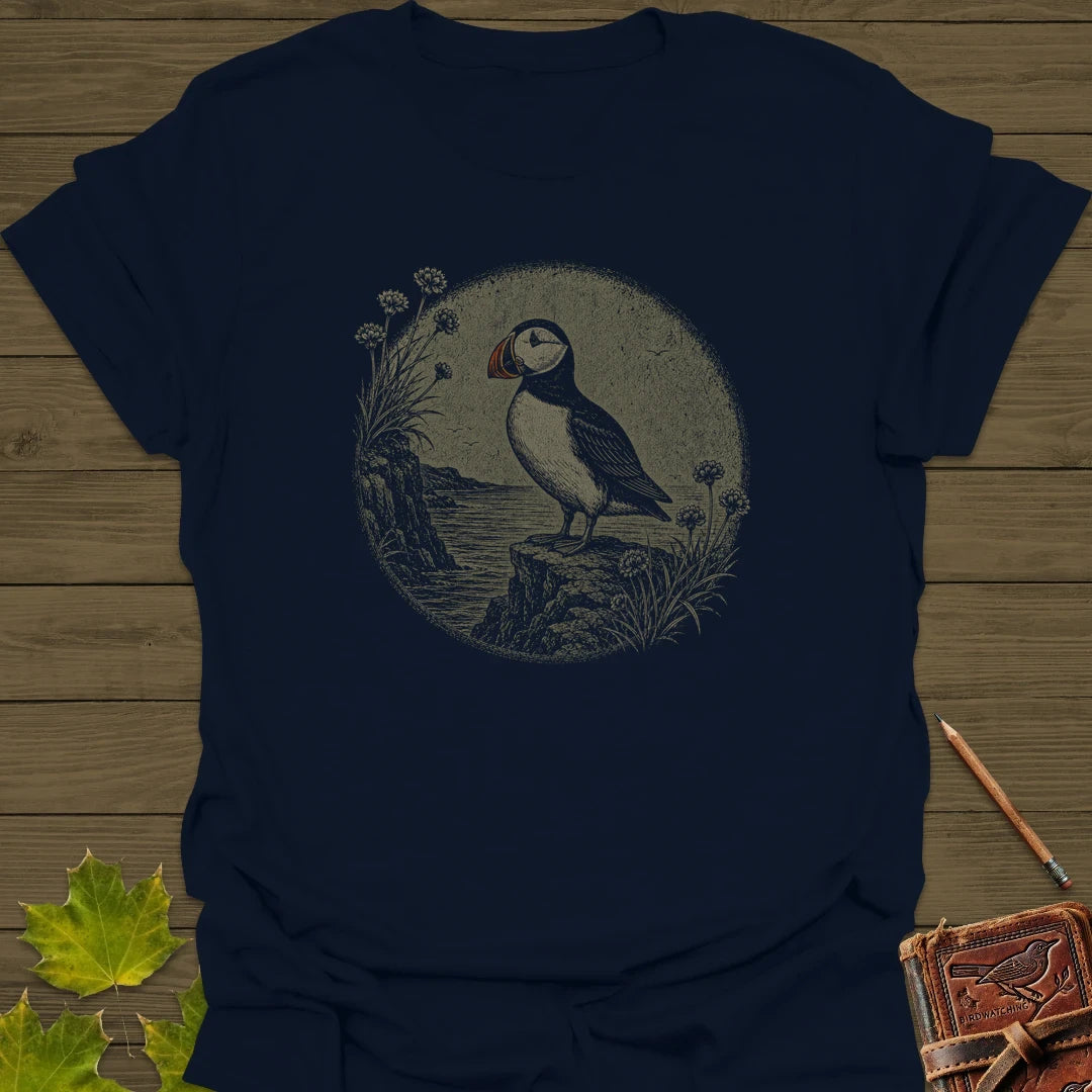 Cliff Puffin T-Shirt Navy