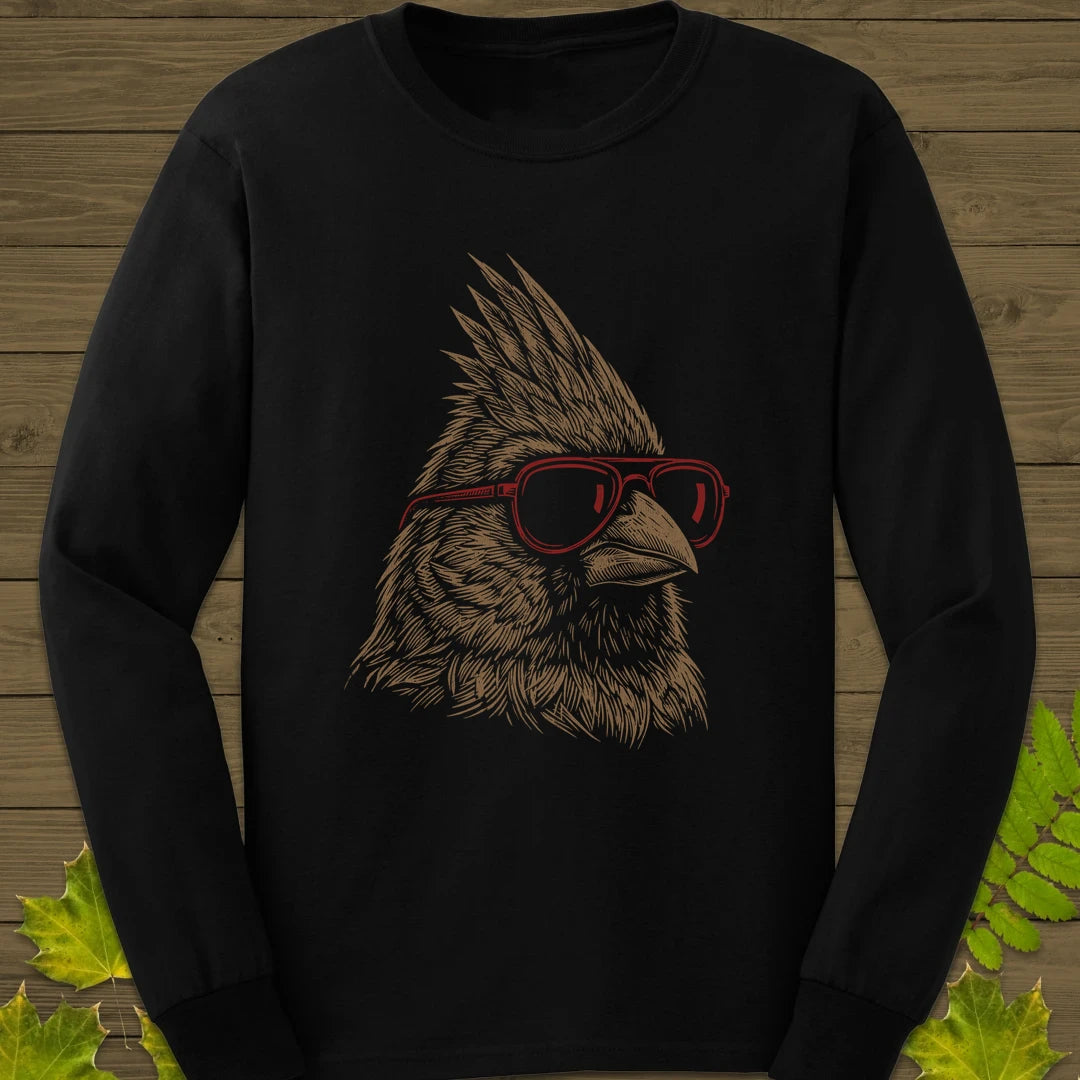 Cool Cardinal Long Sleeve Black
