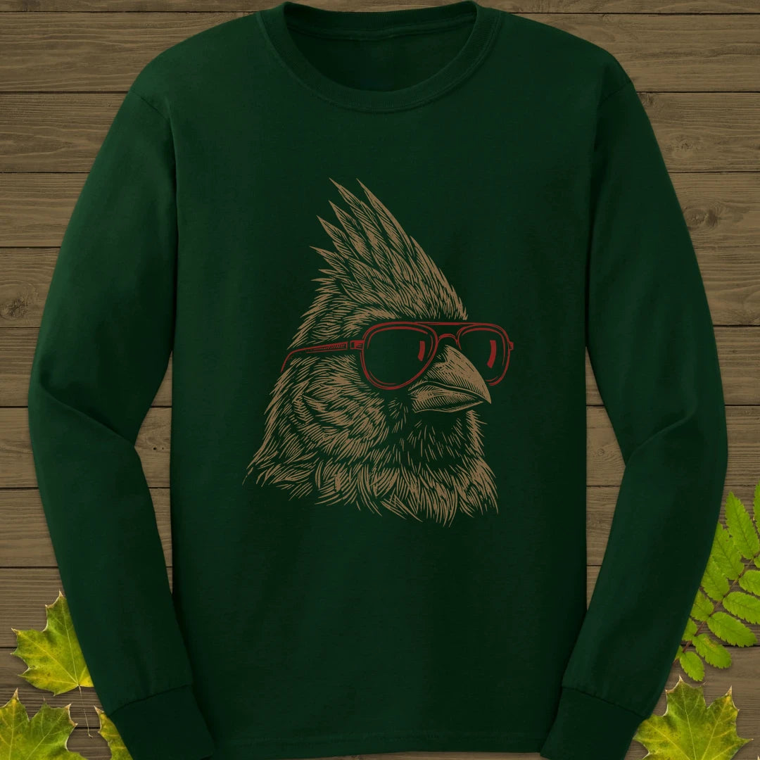 Cool Cardinal Long Sleeve Forest Green