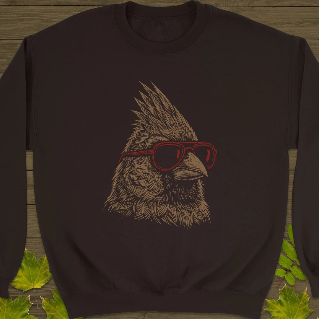 Cool Cardinal Sweatshirt Dark Chocolate