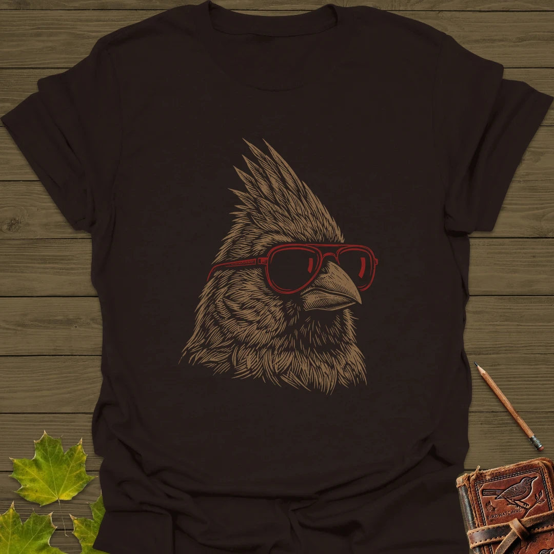 Cool Cardinal T-Shirt Dark Chocolate