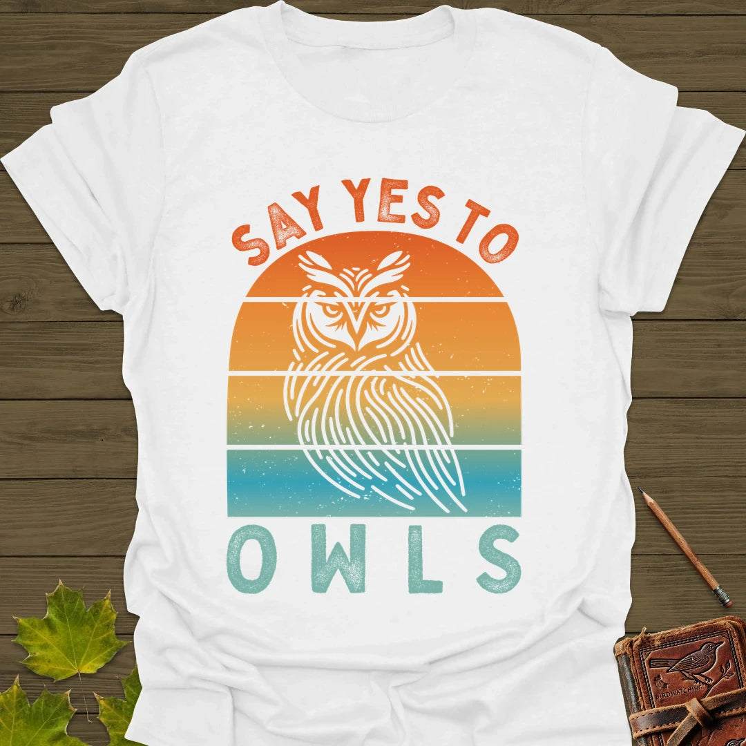 Yes To Owls T-Shirt White