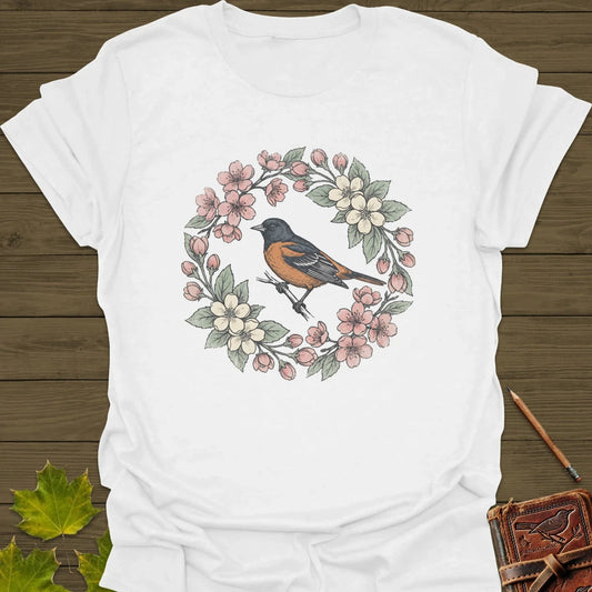 Oriole In Bloom T-Shirt White