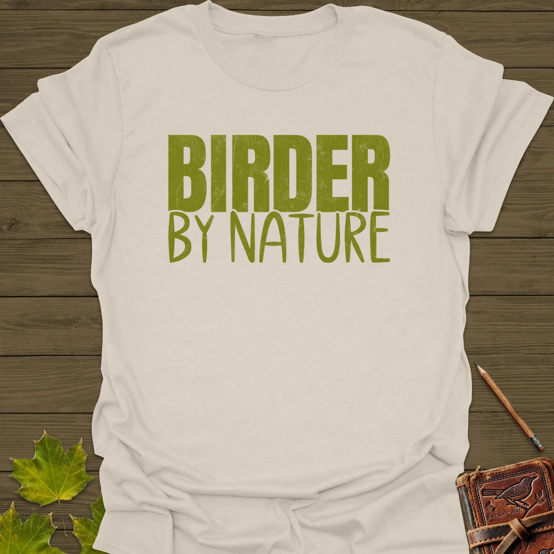 Birder By Nature T-Shirt Natural