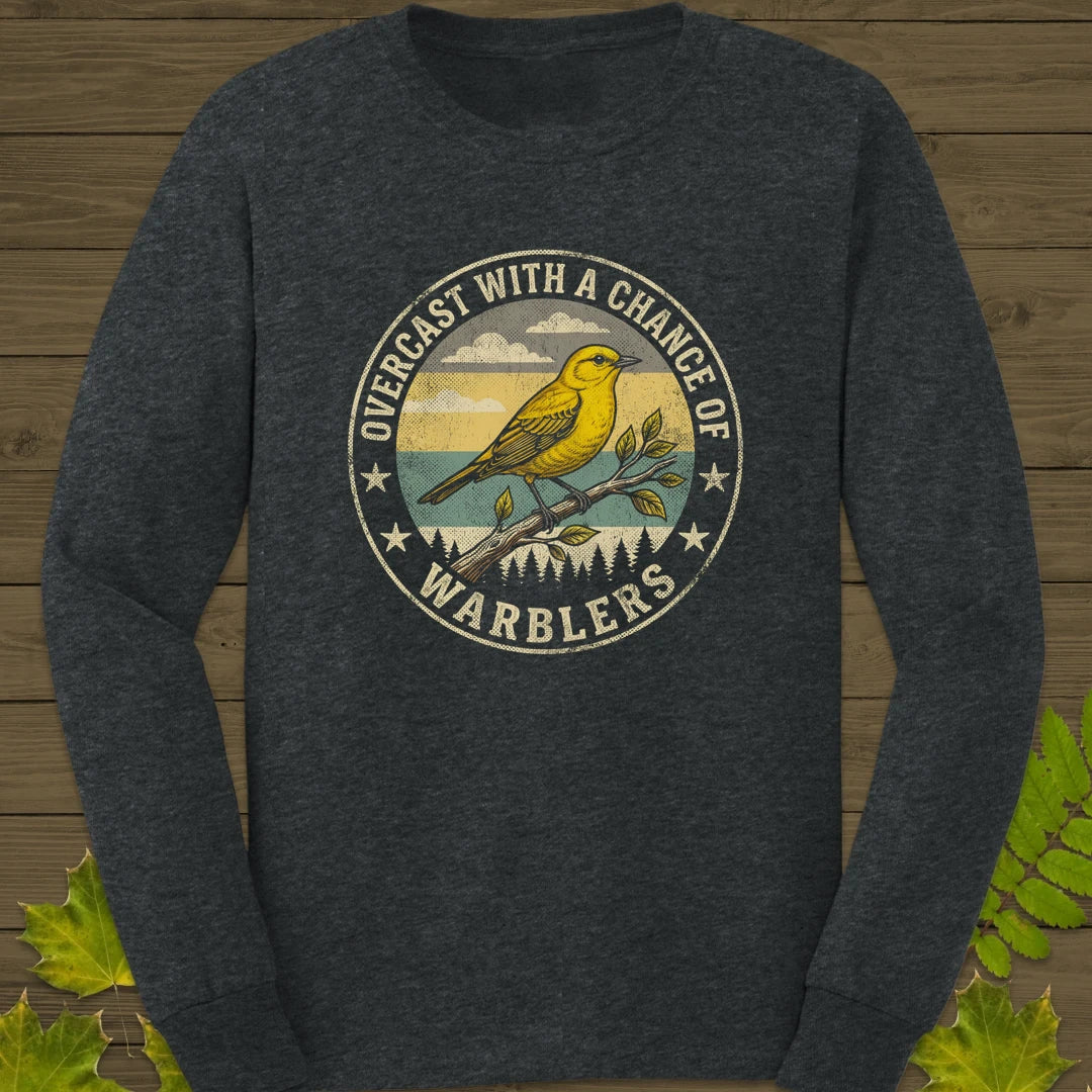 Chance Of Warblers Long Sleeve Dark Heather