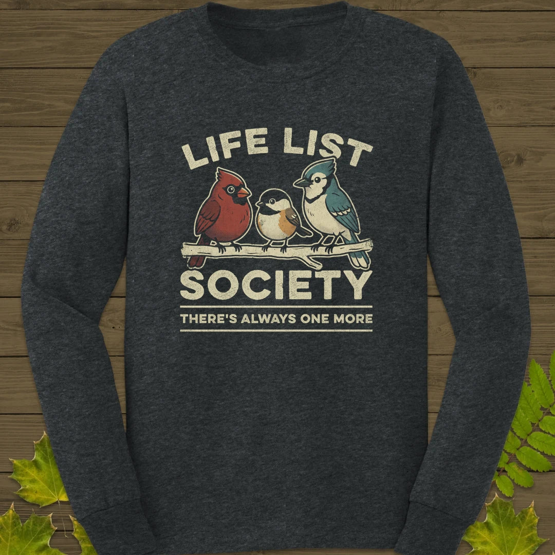 Life List Society Long Sleeve Dark Heather