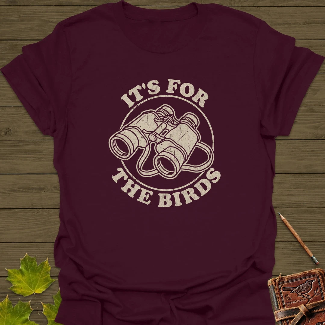 For The Birds T-Shirt Maroon