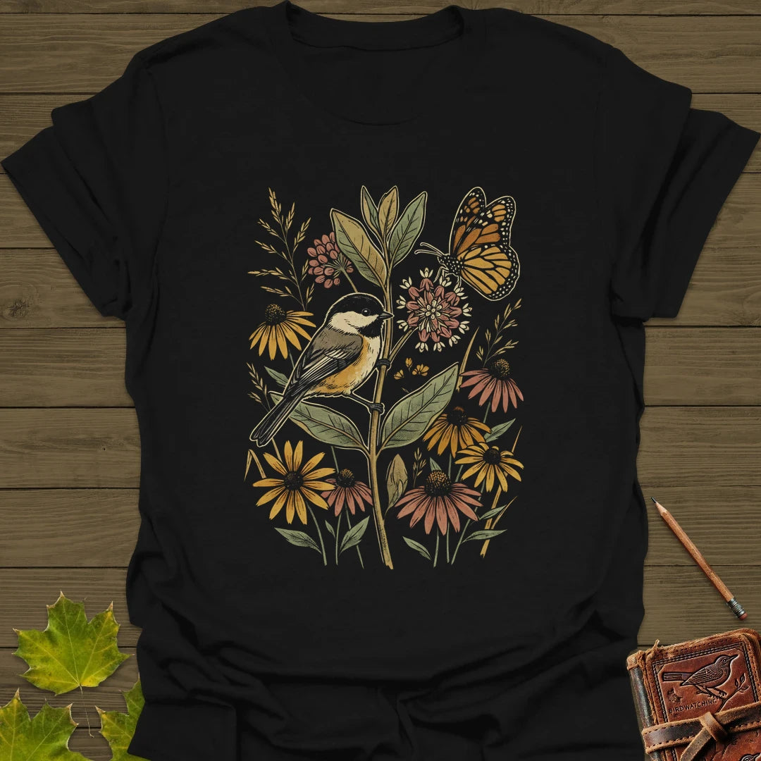 Garden Visitors T-Shirt Black