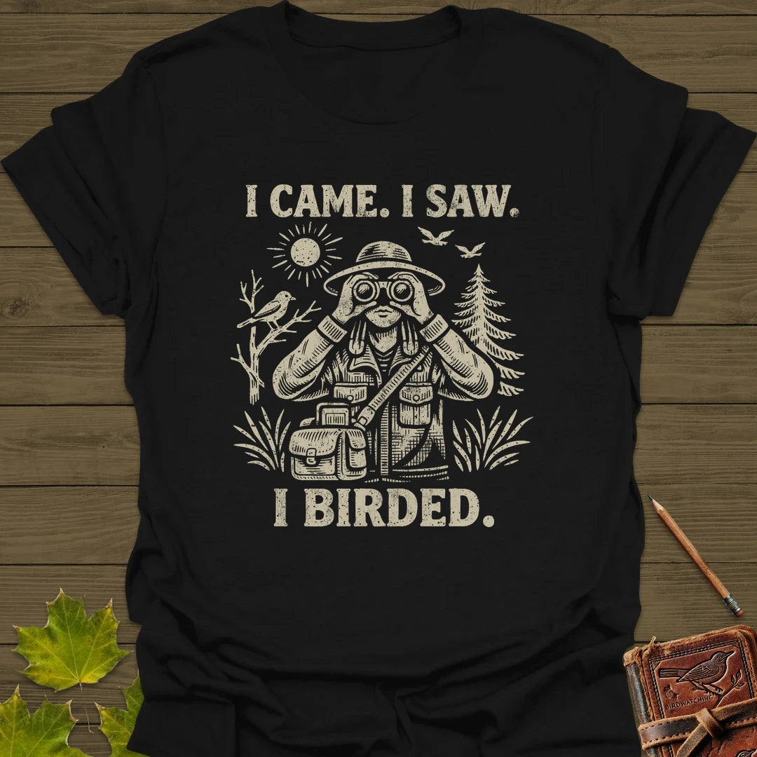 I Birded T-Shirt Black