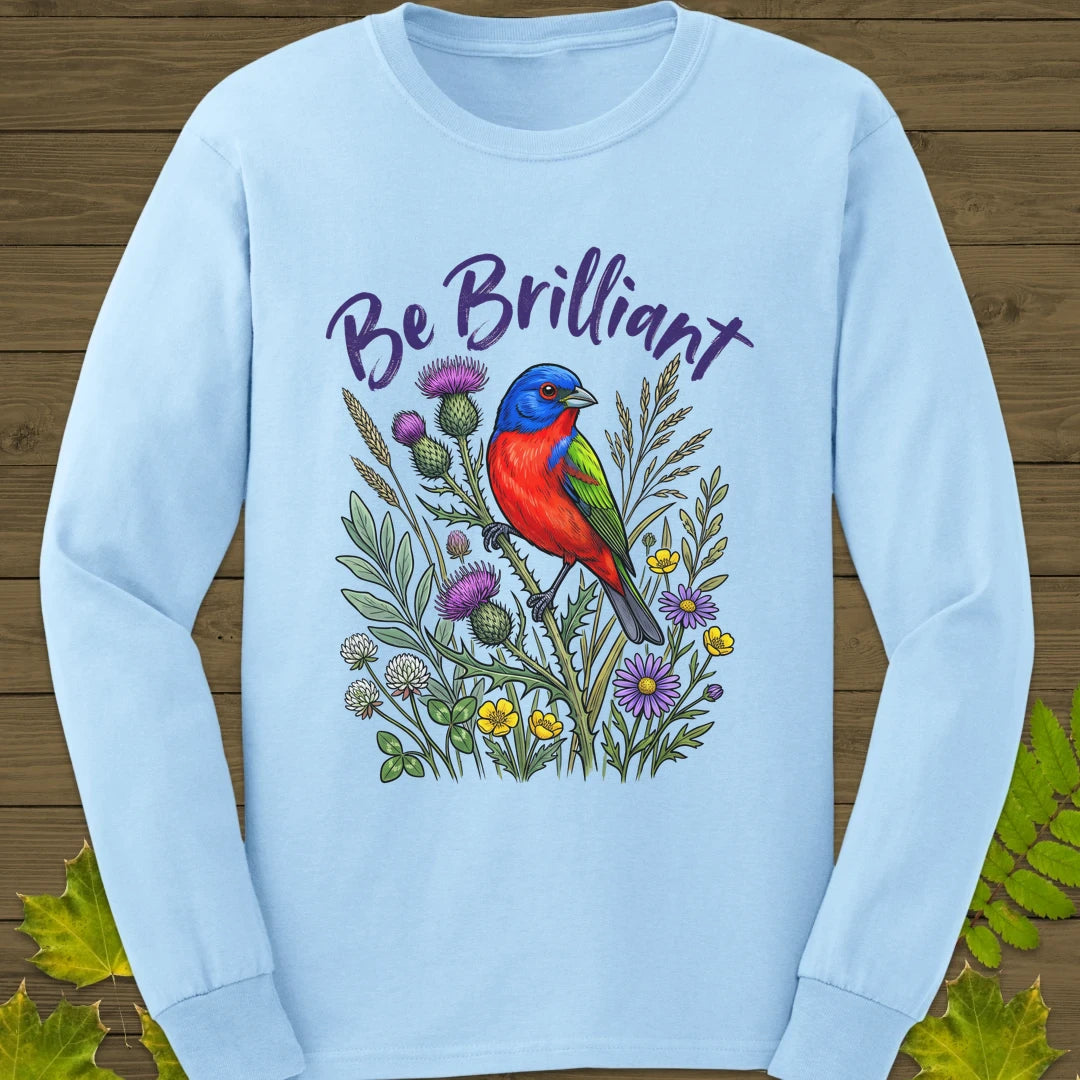 Be Brilliant Long Sleeve Light Blue