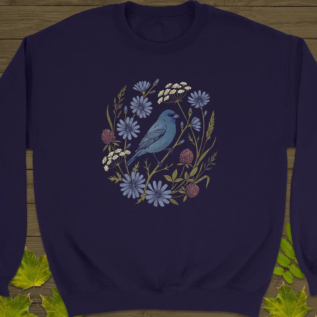 Indigo Bloom Sweatshirt Purple