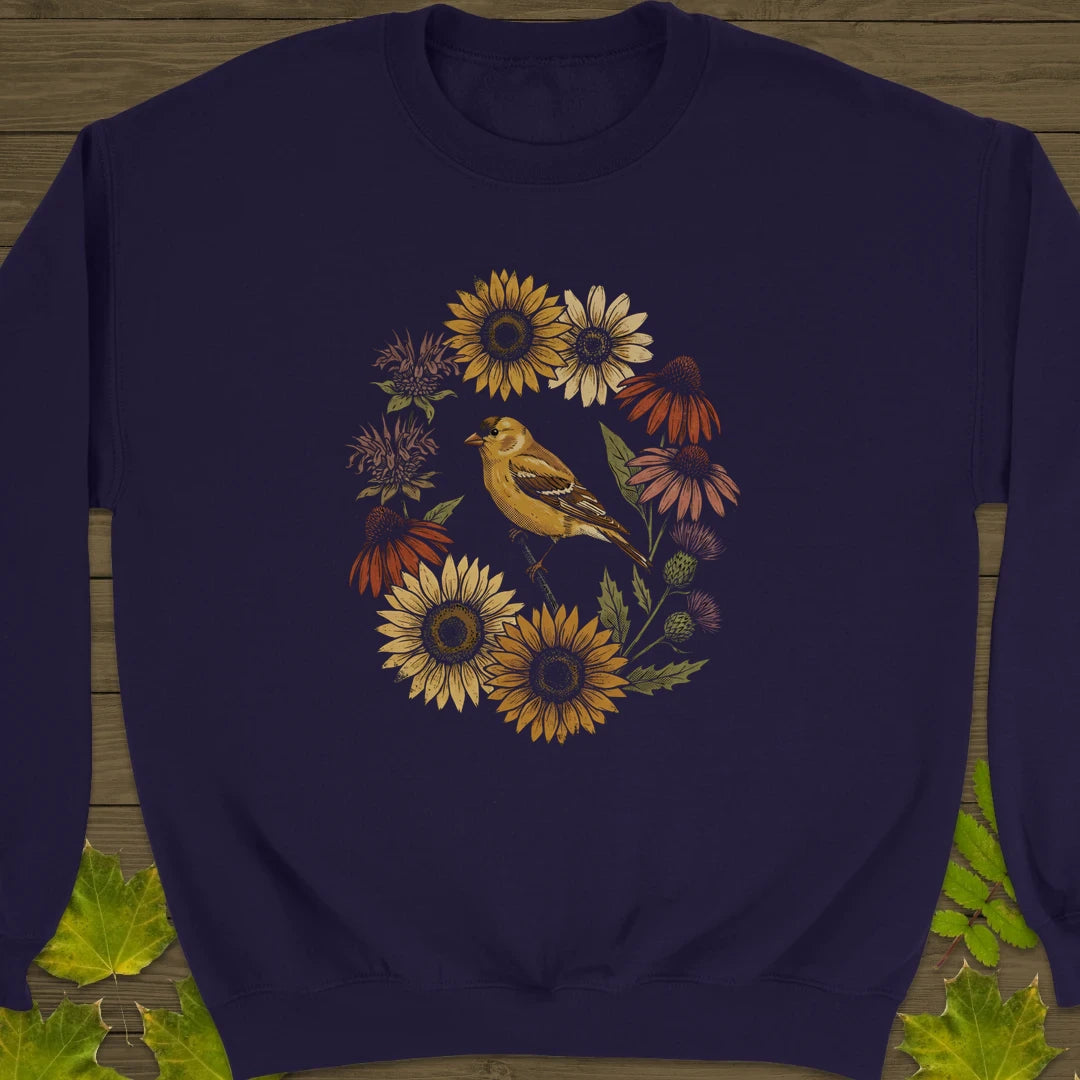 Gold In Bloom Sweatshirt Purple