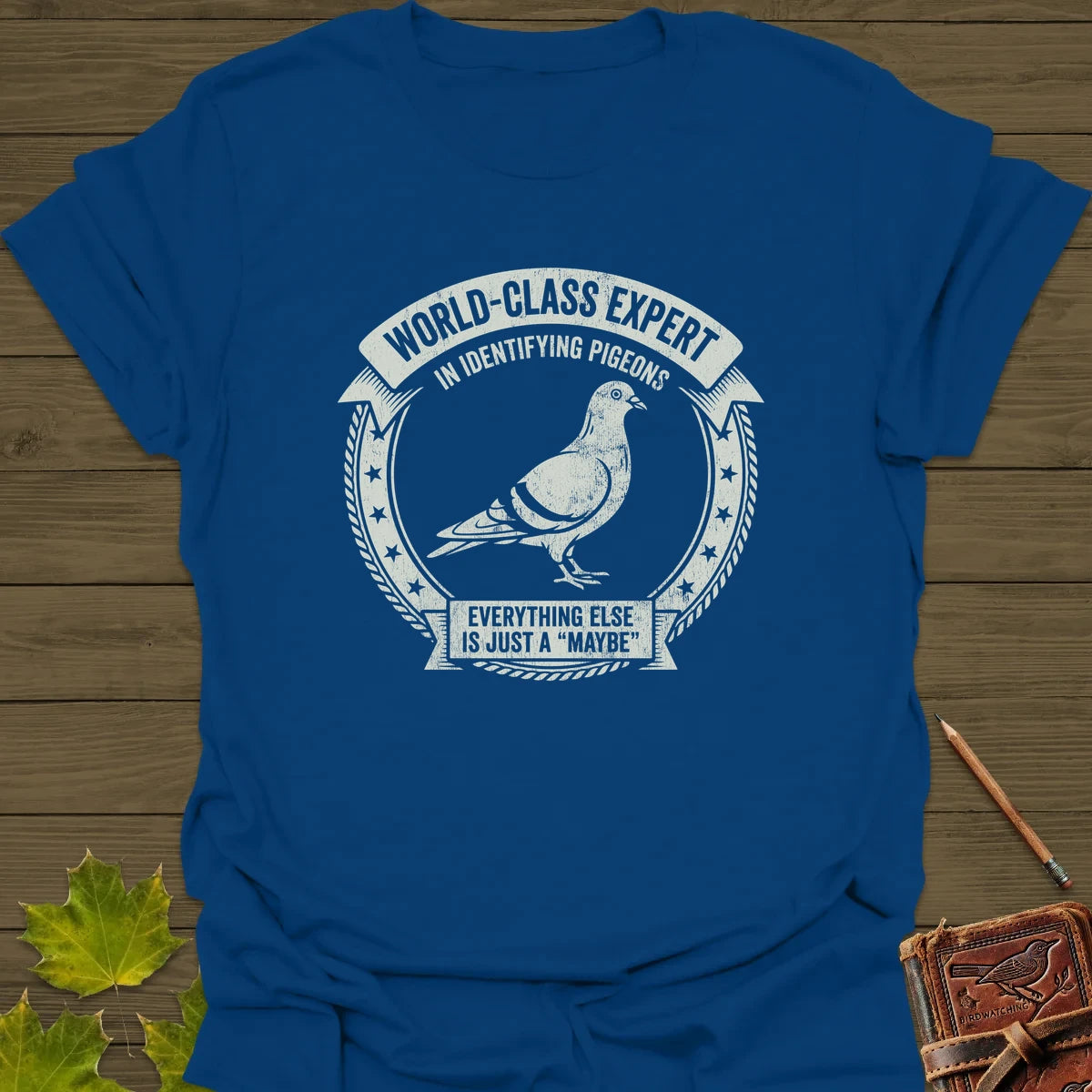 Identifying Pigeons T-Shirt Royal