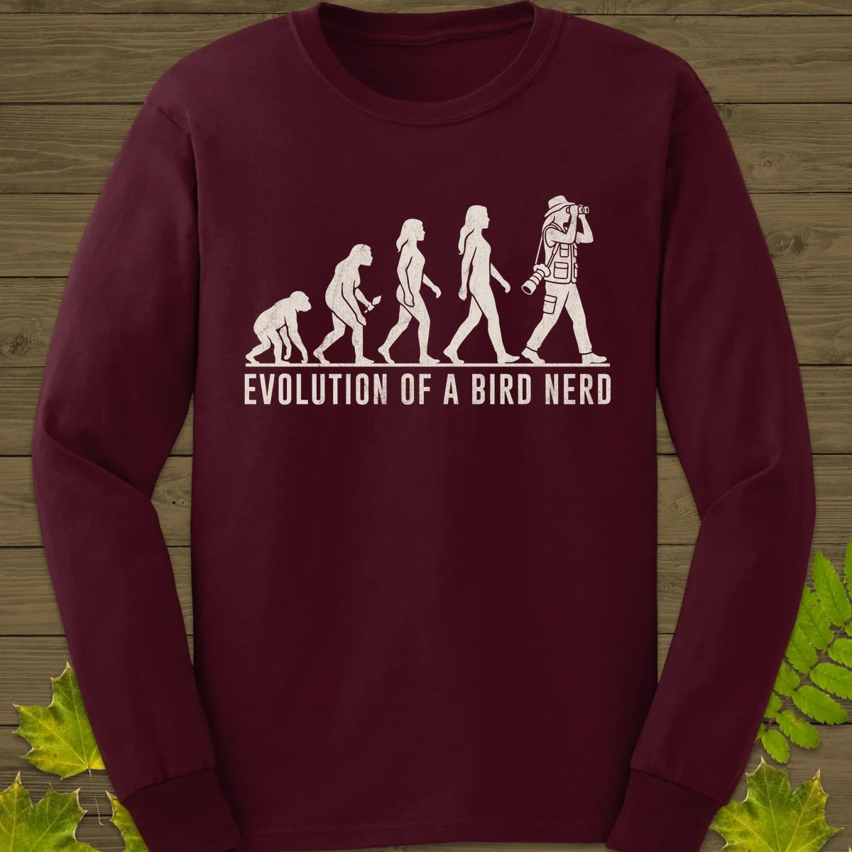 Evolution (Female) Long Sleeve Maroon