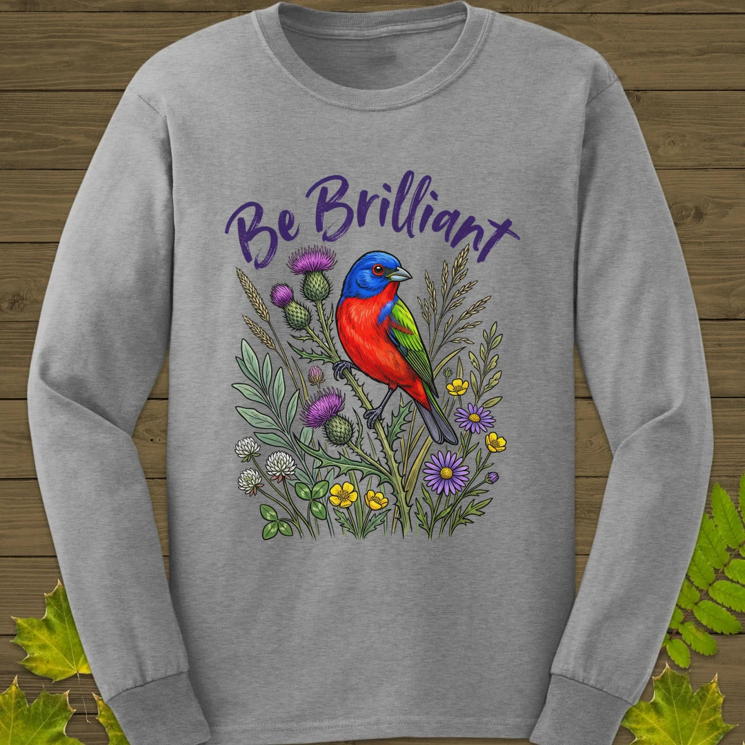 Be Brilliant Long Sleeve Sport Grey