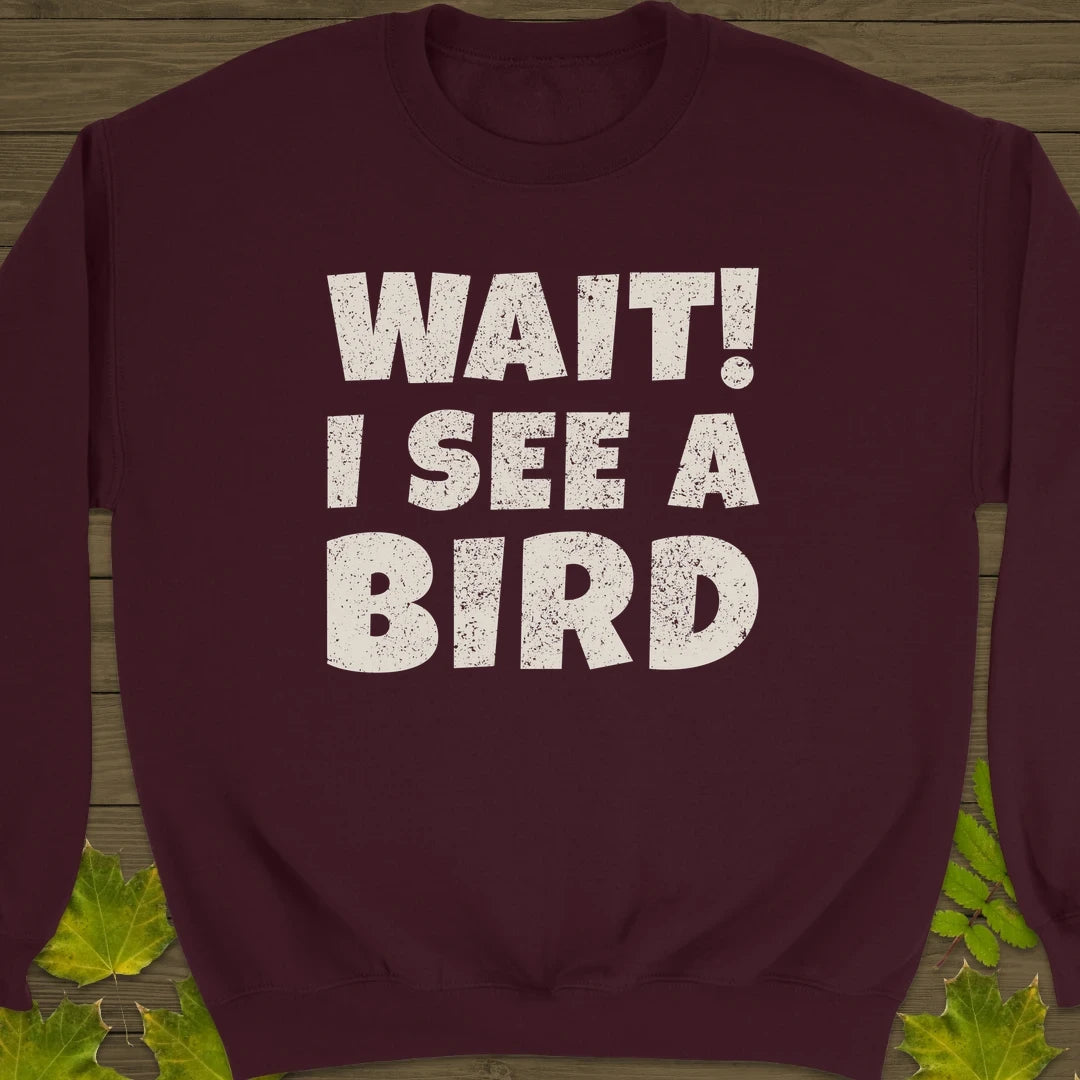 See A Bird Sweatshirt Maroon