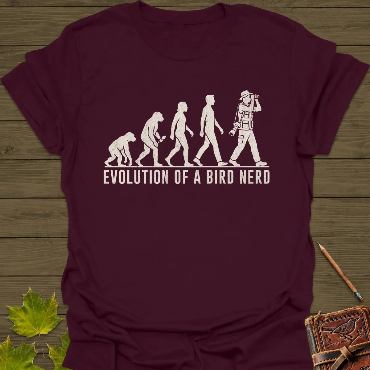 Evolution (Male) T-Shirt Maroon