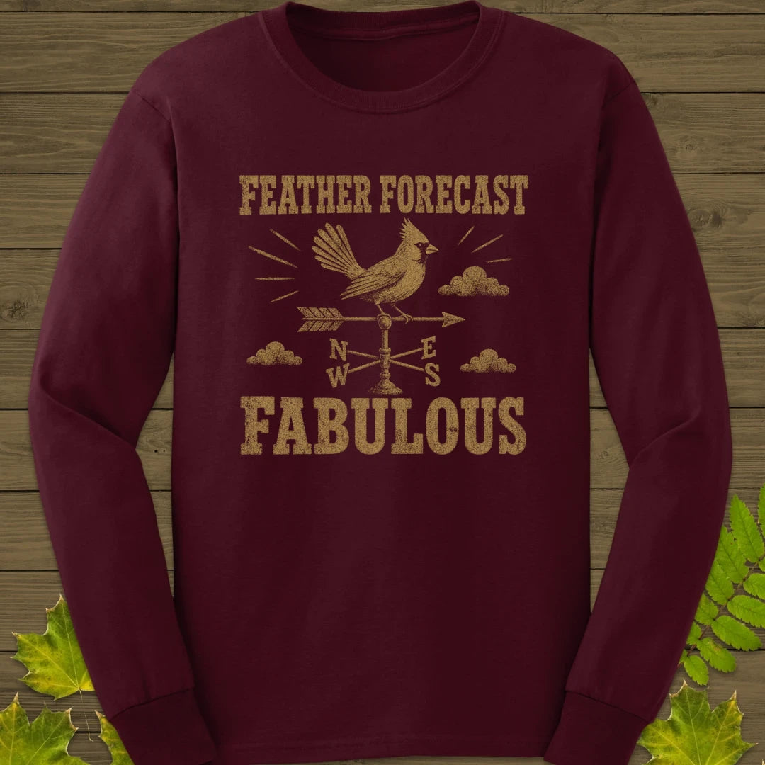 Feather Forecast Long Sleeve Maroon