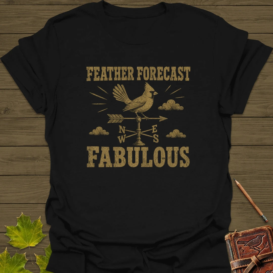 Feather Forecast T-Shirt Black