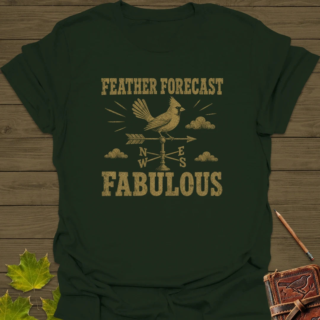 Feather Forecast T-Shirt Forest Green