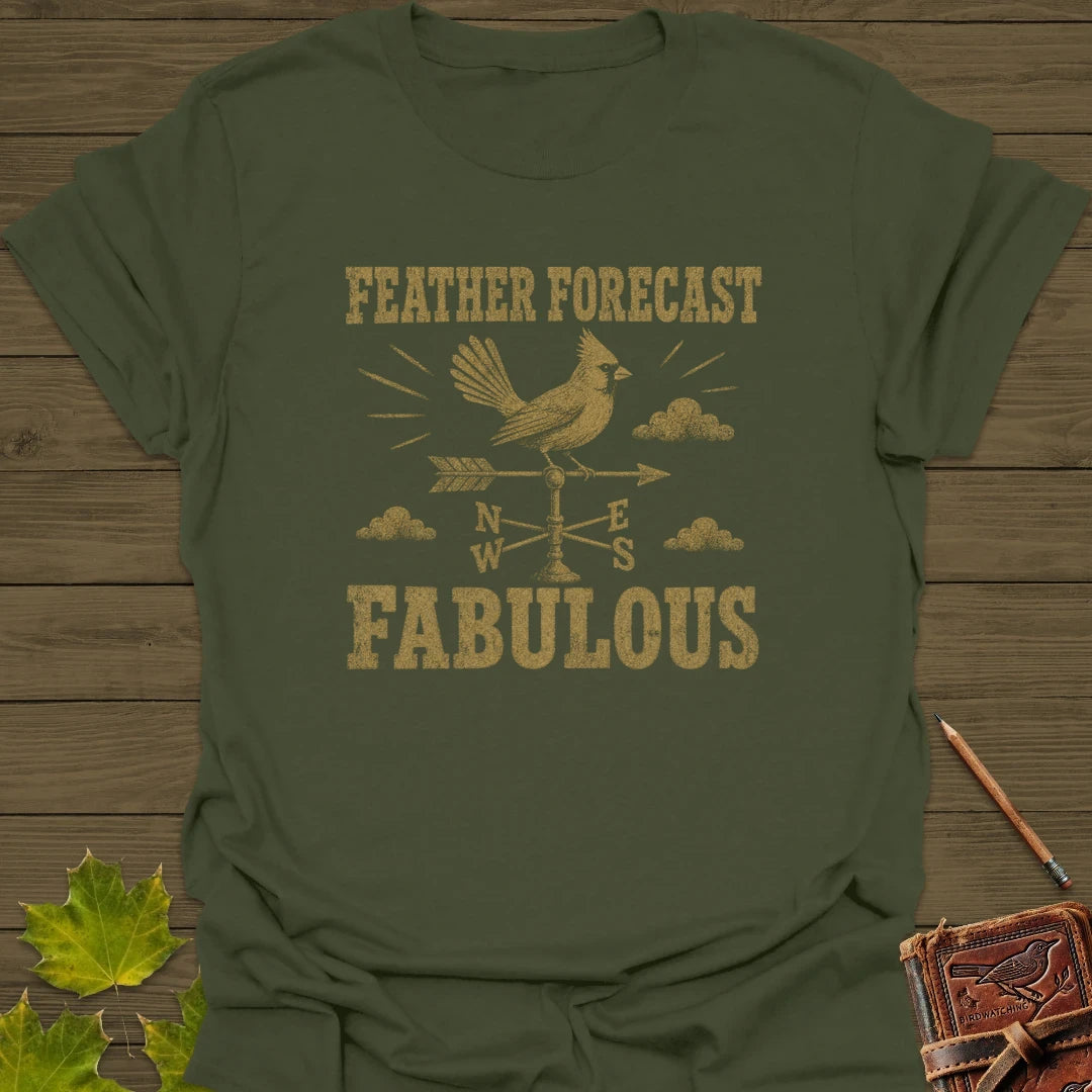 Feather Forecast T-Shirt Military Green