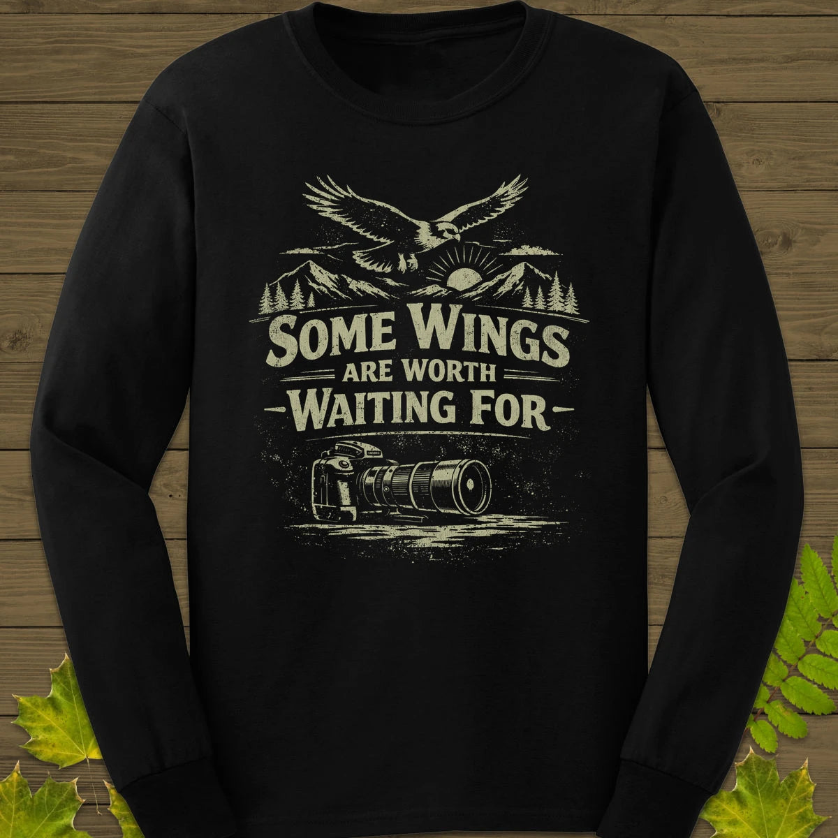 Some Wings Long Sleeve Black