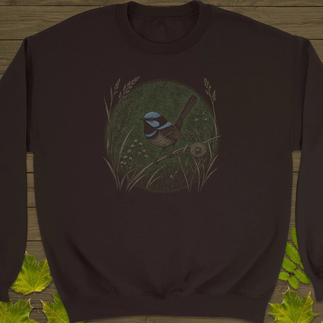 Grassland Fairywren Sweatshirt Dark Chocolate