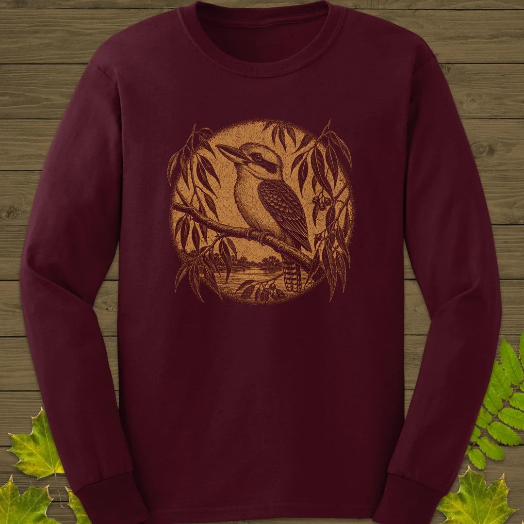 Gumtree Kookaburra Long Sleeve Maroon