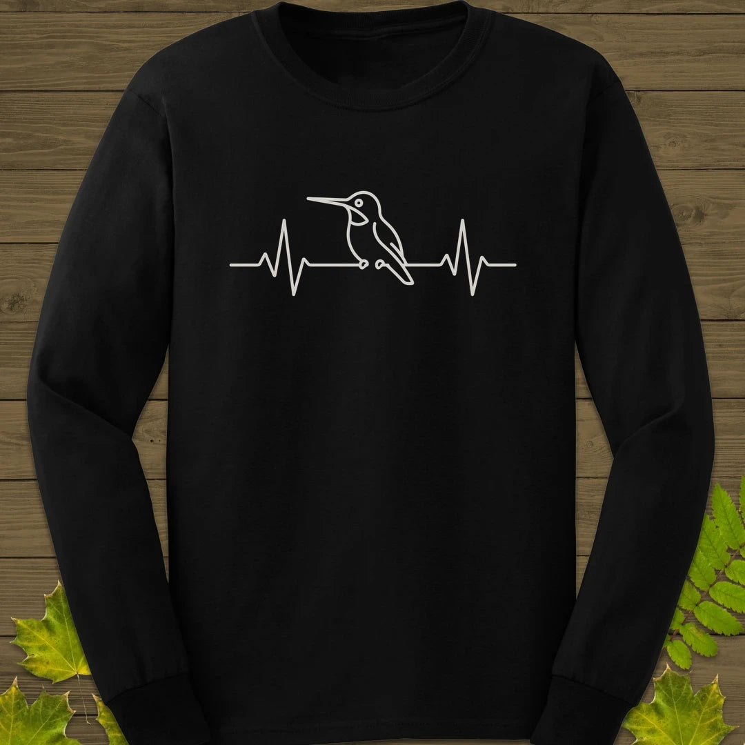 Heartbeat Hummingbird Long Sleeve Black