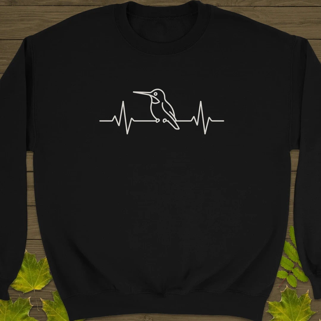 Heartbeat Hummingbird Sweatshirt Black