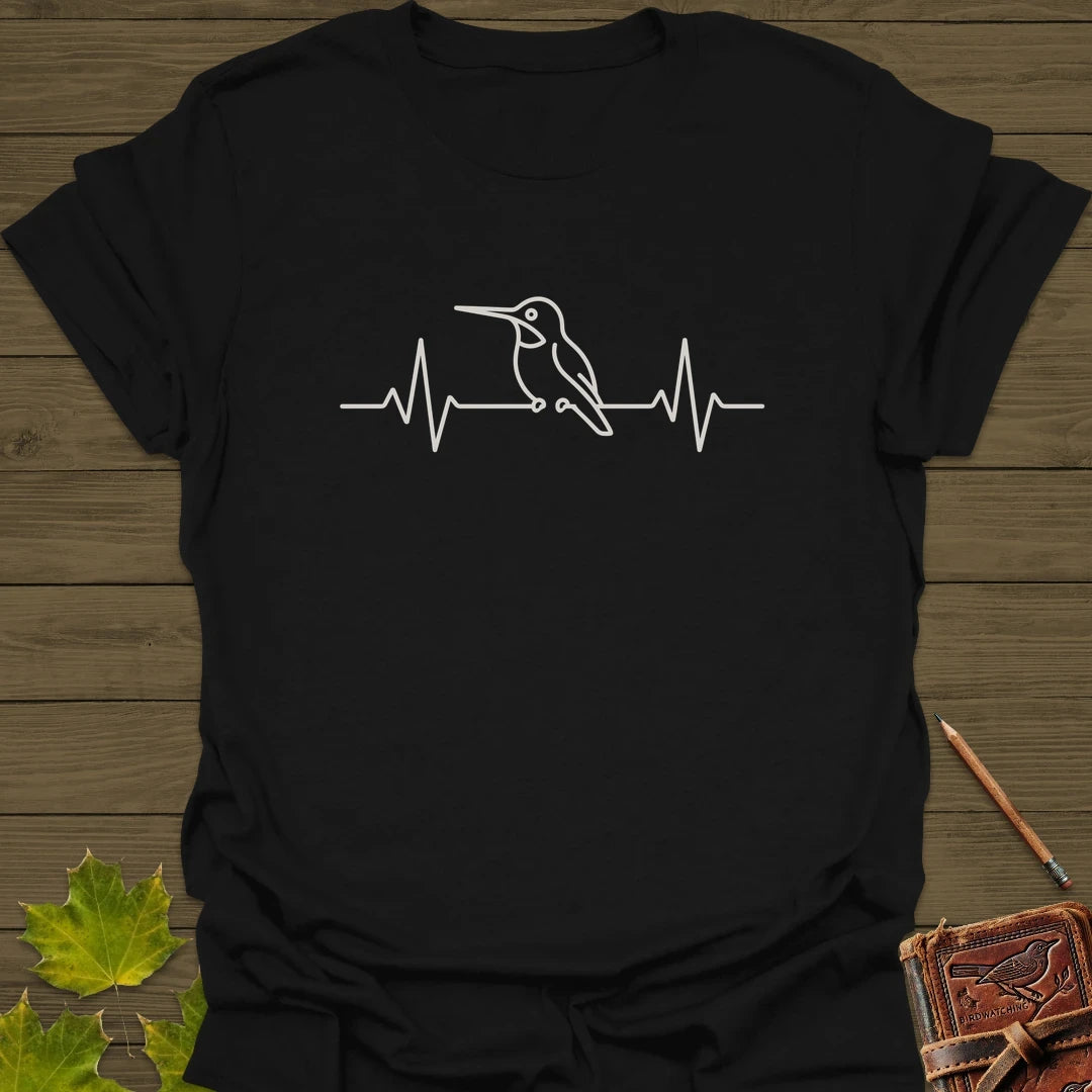 Heartbeat Hummingbird T-Shirt Black
