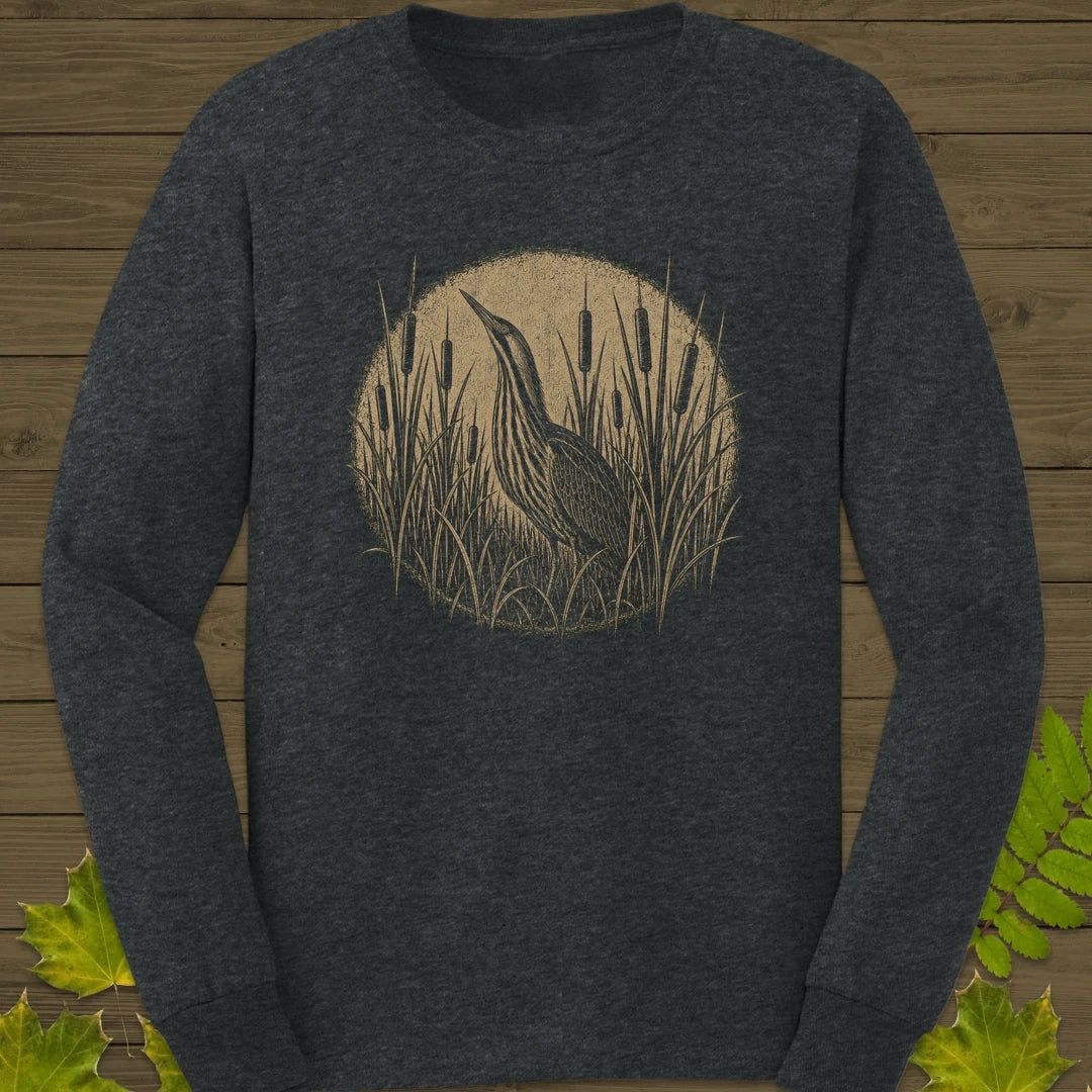 Hidden Bittern Long Sleeve Dark Heather