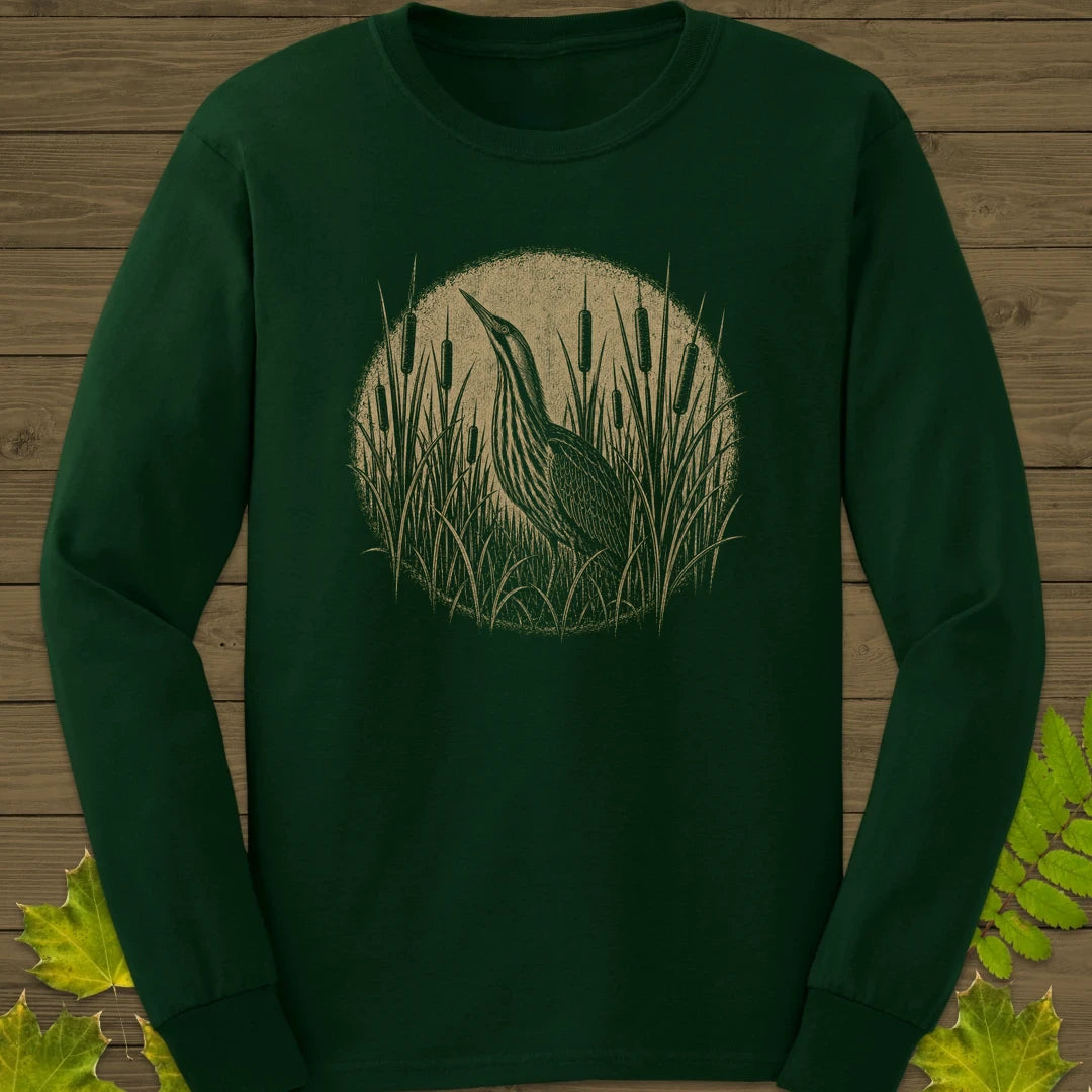Hidden Bittern Long Sleeve Forest Green